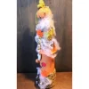 Deko Halloween|Susanne Hiebl...die etwas andere Art! Dekofigur LILLY Halloweenwichtel Upcyclingfigur aus einer Weinflasche mit handgestrickten Accesoires Halloweendeko