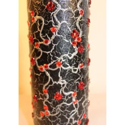 Clearance Dekoflasche RUBINROT Upcycling Flasche Geschenk Frauengeschenk zu Geburtstag Valentinstag Muttertag Geldgeschenk Kunst