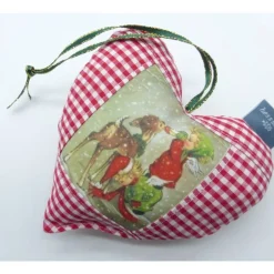 Weihnachtsdeko|hessmade Dekoherz 'Rehkitz-Fütterung', Unikat