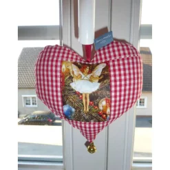 Weihnachtsdeko|hessmade Dekoherz 'Weihnachts-Elfe', Baumschmuck, Weihnachtsdekoration, Unikat