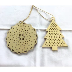 Baumschmuck|HOBBYHAUS Dekohänger 2er Set für Weihnachten aus Holz von