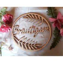 Best Dekorationsreifen "Bräutigam Fern" Hochzeitsdeko
