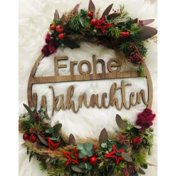 Best Dekoring Frohe Weihnachten (ohne Trockenblumen), Weihnachtsdekoration, Dekoring Weihnachten, verschiedene Farben und Grö Weihnachtsdeko