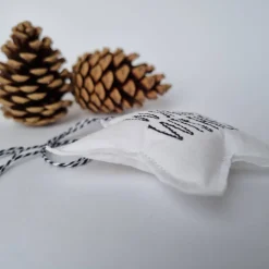 Hot Deko-Weihnachtsstern "Warm Wishes" - aus Vintage-Baumwollstoff 60er Jahre - von he-ART by helen Weihnachtsdeko