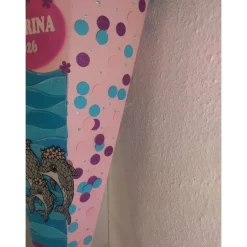 Clearance Delphin Schultüte mit deinem inkl. Name, perfekt für deine Einschulung Kinder Schultüten