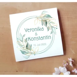 Outlet Design Salbei rund Printable DIY Einladungskarten