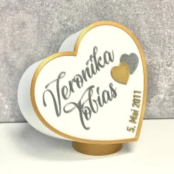 Sale 3D-Herz Spardose für Hochzeit, personalisiert Geldgeschenke