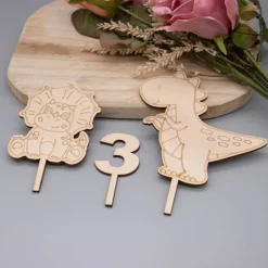 Clearance Dino-Party Cake Topper – Kindergeburtstag Dekoration, T-Rex Dinosaurier Kuchendeko Tortendekoration