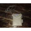 Clearance Dirndl Handytasche, Trachtenhandtäschchen aus beigem Kunstleder mit Edelweißstickerei Trachtentaschen