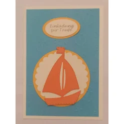 Einladungskarten|Zauberkramtruhe DIY Einladung zur Konfirmation mit Boot und Anker