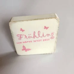 Best DIY Holzschild mit „Frühling... ICH HÄTTE JETZT ZEIT“ DIY Spruchschild Frühling