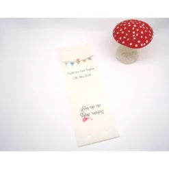 Discount DIY Set Gastgeschenk Schild Banderole Organzabeutel personalisiert mit bunter Wimpelkette für Taufe Kommunion Konfirmati Gastgeschenke