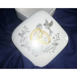 Hot Dose für Hochzeitserinnerungen echt Gold mit Tauben,Braut,Hochzeit,Brautschmuck,Brautkleid,Ringe,Eheringe, Hochzeitsdeko