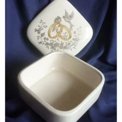 Hot Dose für Hochzeitserinnerungen echt Gold mit Tauben,Braut,Hochzeit,Brautschmuck,Brautkleid,Ringe,Eheringe, Hochzeitsdeko