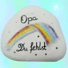 DU FEHLST Regenbogen - Ein einzigartiger, individueller Trauerstein Gedenksteine