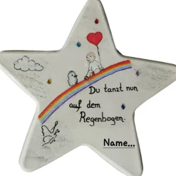 Clearance Du tanzt jetzt auf dem Regenbogen - Einzigartiger Stern als liebevolle Erinnerung Gedenksteine