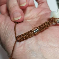 Accessoires|kunstpause Edelstein Herz Armband Howlith weiß handgemacht Armband  Zugarmband