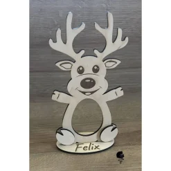 Weihnachtsgeschenke|*Bastellieschen* Ü-Ei Hase aus Holz Halterung I Weihnachten DIY Geschenk I Weihnachtsgeschenk personalisiert