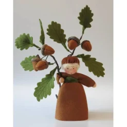 Best Eichelmädchen - Blumenkind - Jahreszeitentisch - Waldorf Art- Art.Nr. HE30 Herbst