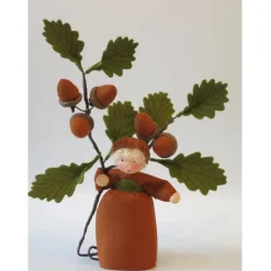 Best Eichelmädchen - Blumenkind - Jahreszeitentisch - Waldorf Art- Art.Nr. HE30 Herbst