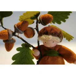 Best Eichelmädchen - Blumenkind - Jahreszeitentisch - Waldorf Art- Art.Nr. HE30 Herbst