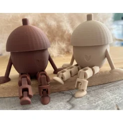 Sale Eichelpärchen Deko Figur 3D-Druck Herbst