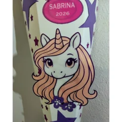 Clearance Einhorn Schultüte mit deinem inkl. Name, perfekt für deine Einschulung Kinder Schultüten
