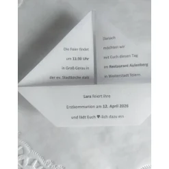 Einladungskarten|IdeenOase Einladung Boot zur Kommunion, Konfirmation
