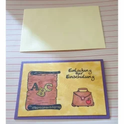 Clearance Einladung zur Einschulung - Grußkarte Kinder Glückwunschkarten