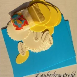 Einladungskarten|Zauberkramtruhe Einladungen zur Konfirmation selber basteln mit dem Bastelset Regenbogenfische - DIY Karten auch für Taufe und Kommunion