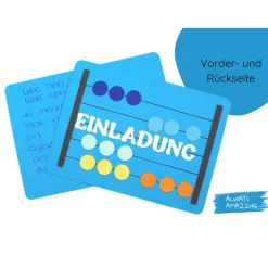 Sale Einladungskarte Schulanfang | Bastelset | Rechenrahmen | Einschulungsfeier Ideen | Einladung zur Einschulung Kinder Einschulung