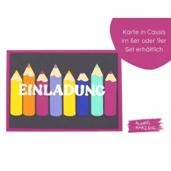 Discount Einladungskarten zur Einschulung | Karten personalisieren | Einladung Schuleinführung |  Bastelset Kinder Einschulung