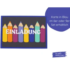 Discount Einladungskarten zur Einschulung | Karten personalisieren | Einladung Schuleinführung |  Bastelset Kinder Einschulung