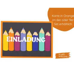 Discount Einladungskarten zur Einschulung | Karten personalisieren | Einladung Schuleinführung |  Bastelset Kinder Einschulung