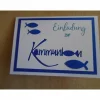 Hot Einladungskarten zur Kommunion Einladungskarte Fisch Einladung Einladungen Mädchen Junge Grußkarte Klappkarte Einladungskarten