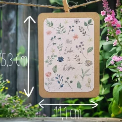 Best Einpflanzbare Karte zu Ostern aus Samenpapier | nachhaltige Geschenke | Grußkarte zu Ostern Osterkarten