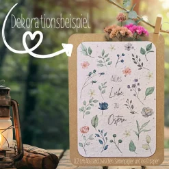 Best Einpflanzbare Karte zu Ostern aus Samenpapier | nachhaltige Geschenke | Grußkarte zu Ostern Osterkarten