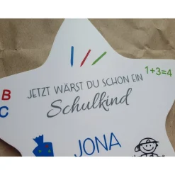 Sale Einschulungsdeko für Sternenkind | Sternenkind Schulanfang | Einschulungsgeschenk Grabdeko | personalisierter Stern für Gedenksteine