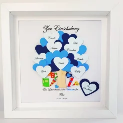 Einschulung|Lovely picture frame & more Einschulungsgeschenk Junge, Geschenk zur Einschulung ,Geschenk Schulanfang, Einschulung Bilderrahmen