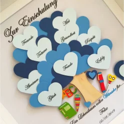 Einschulung|Lovely picture frame & more Einschulungsgeschenk Junge, Geschenk zur Einschulung ,Geschenk Schulanfang, Einschulung Bilderrahmen
