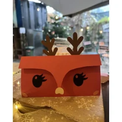 Online Einzigartige Rentier Klappkarte Weihnachtskarten