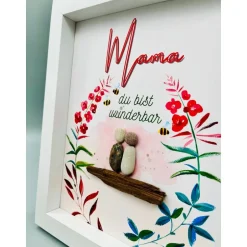 Dekoration|Franzis Creative World Einzigartiges Geschenk zum Muttertag | Wandbild Muttertag | Muttertag | Danke Mama Geschenk | personalisierbares Geschen