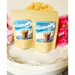 Geschenke|Geschenketresen Eiskaffee in der Tüte, Frühling, Ostergeschenk, Mitbringsel, Gastgeschenk, Ostern, Mitgebsel, Sommer, Osterkörbchen, Aus