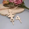 Outlet Eleganter Caketopper mit Ballerina-Motiv Tortendekoration