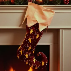 Clearance Elfensocke, Kaminsocke, genäht zum befüllen und aufhängen Nikolausstiefel