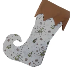 Elfensocke, Kaminsocke, genäht zum befüllen und aufhängen Nikolausstiefel