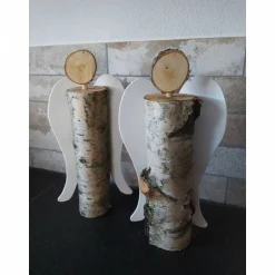 Weihnachtsdeko|Sternenzauber Engel aus Birke