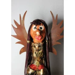 Discount Engel STEAMPUNK-ANGELINA Steampunk Gothic  Verrückter Engel Upcycling Dekofigur Bikergeschenk Halloweendeko Weihnachtsdeko