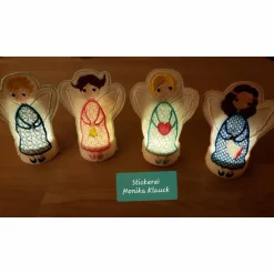 Weihnachtsdeko|Stickereimonikaklauck Engelslicht, Engel  Nr.1