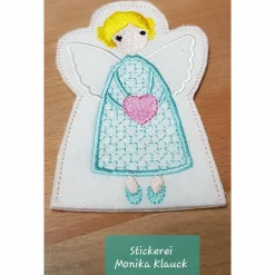 Weihnachtsdeko|Stickereimonikaklauck Engelslicht, Engel  Nr. 3